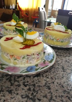 Una foto de Plato peruano, Causa
