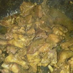 A picture of Desi murgi sambar (South Karnataka style).