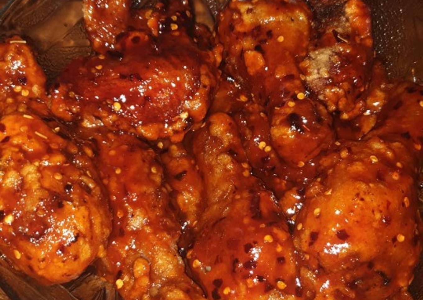 Korean fire chicken