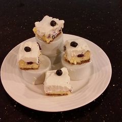 A picture of Blueberry Lemon Cheesecake Bars.