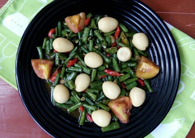 Resep Tumis Kacang Panjang Telur Puyuh Anti Gagal