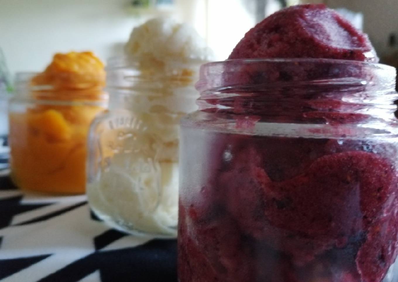 Sorbete (nieve) de frutas