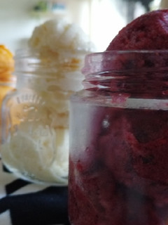 Una foto de Sorbete (nieve) de frutas