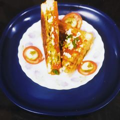 A picture of Cheese Ghungara Sandwich.