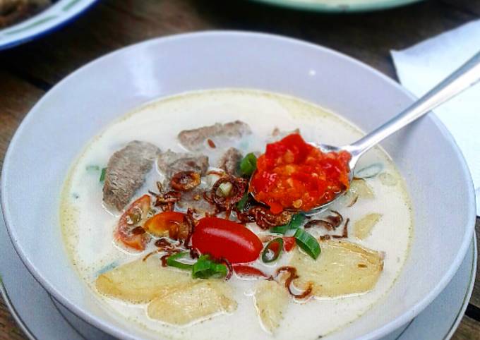 Soto betawi kuah santan + susu