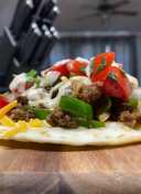 Beef & Cheese Tostada