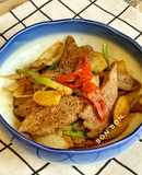 Gan Heo Xào Ngũ Vị