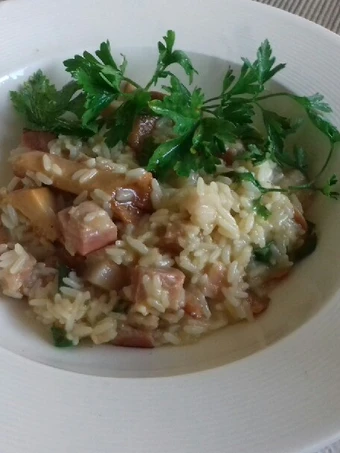 Recipe Risotto with pancetta and chanterelles the  Makes Drooling You can take Joss in your mouth