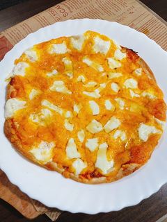 ❤️用蛋餅皮簡單做❤️起司蜂蜜披薩❤️ 的食譜成品照片