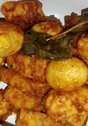Foto resep Telur puyuh tempe balado gurih