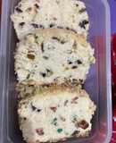 Budín con frutas y/o chips