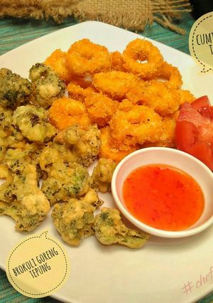 Foto resep Calamari dan brokoli goreng tepung