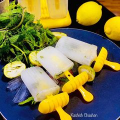 A picture of Masala Lemonade Popsicle.