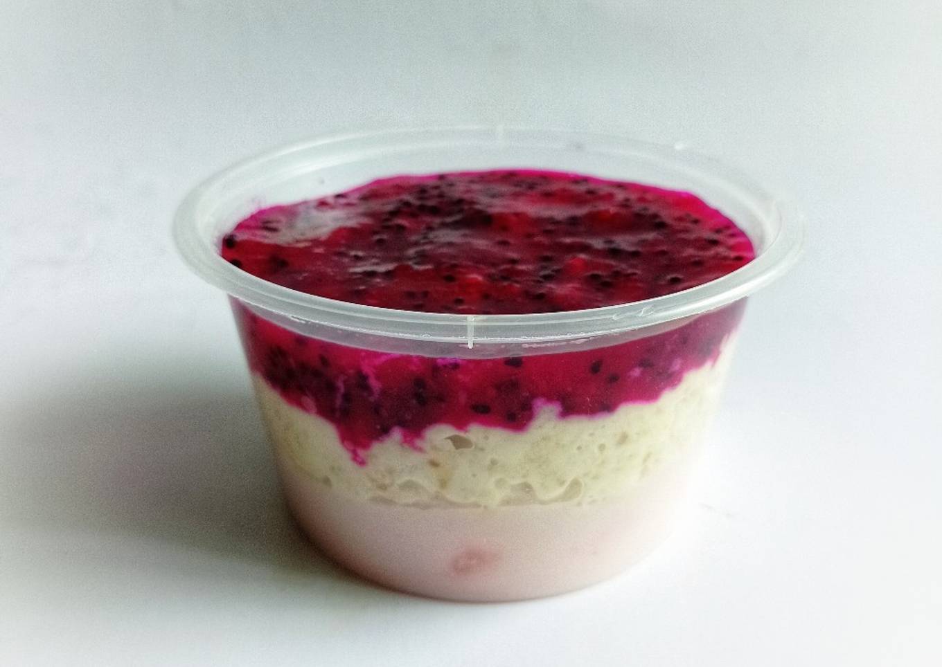 Cheesecake puding with Buah Naga