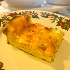 A picture of Ham and Cheese Strata.