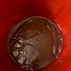 A picture of Bbq sauce and sriracha bbq sauce.