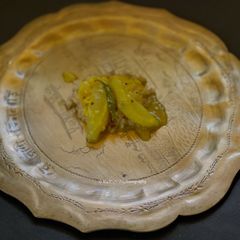 A picture of Kancha Aam diye Tok Dal (Raw Mango in Masoor Dal).