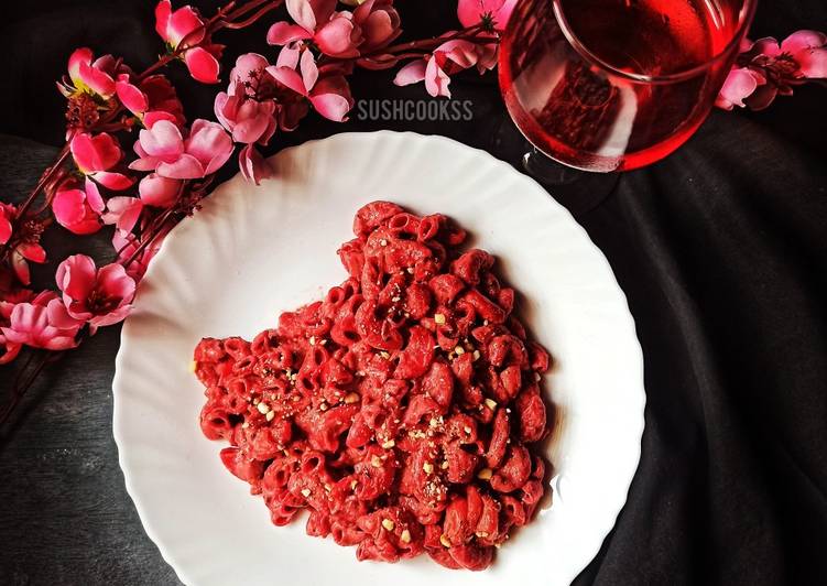 Recipe of Homemade Vegan pink pasta