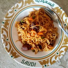 A picture of Jollof spag.