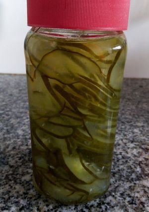 Una foto de Pepinos agridulces