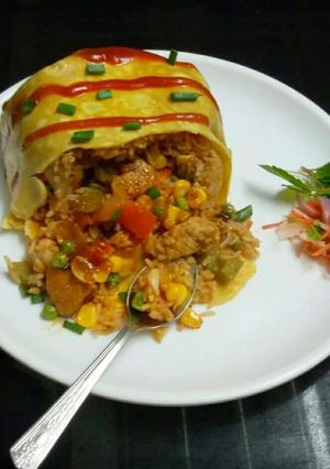 A picture of Omurice.