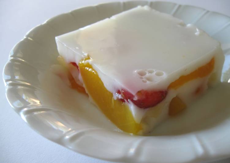 Recipe of Any-night-of-the-week Milk Fruit Kanten