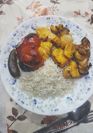 عکسی از دستور جوجه کباب قرنطینه ای