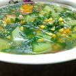 Sayur bening jagung manis daun kelor