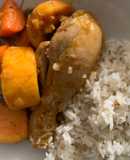 Estofado de pollo con cúrcuma