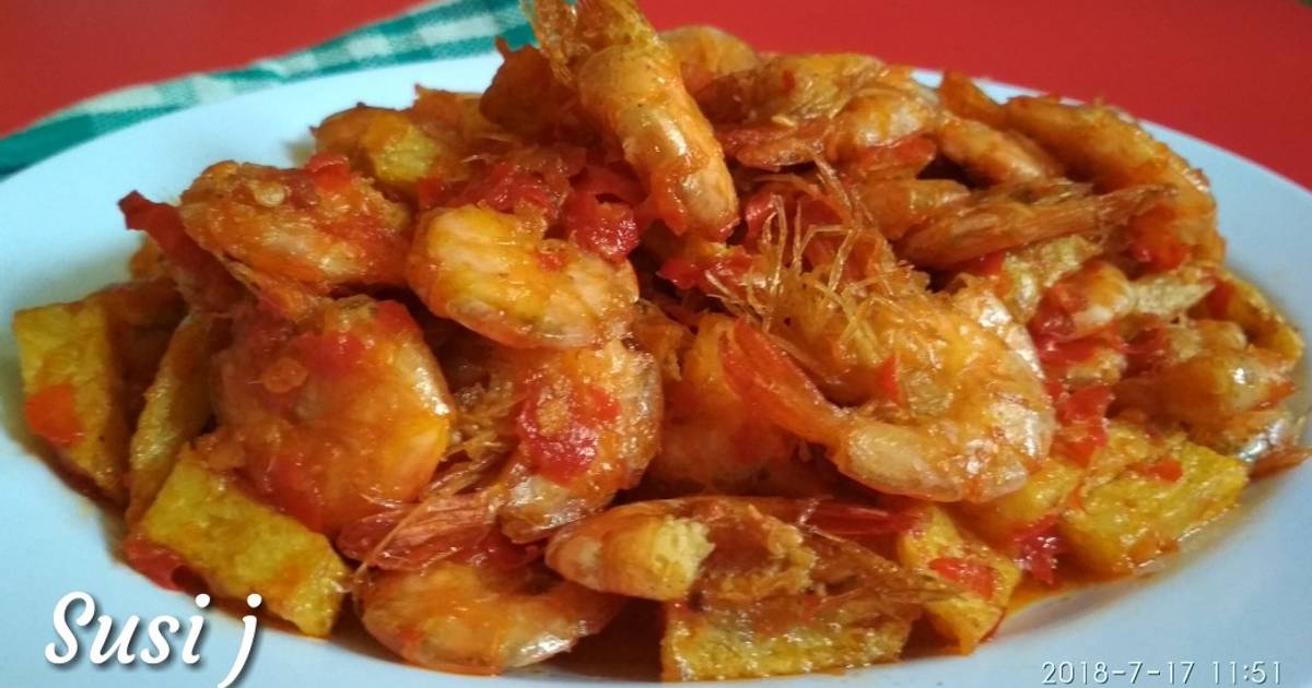  Resep  Goreng udang  kentang  balado oleh susi juniarti Cookpad