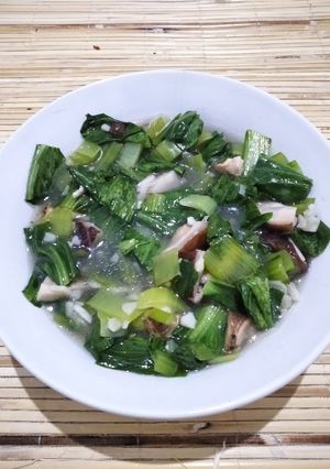 Foto resep Tumis Pokchoy Jamur