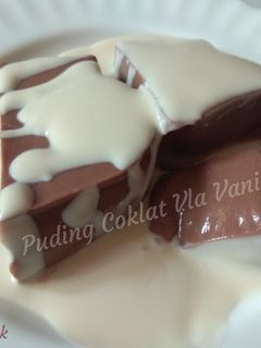 Foto resep Puding Coklat Vla Vanila