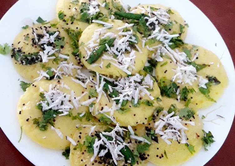 Easiest Way to Prepare Any-night-of-the-week Khaman dhokla