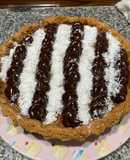 Tarta de coco con flan de dulce de leche