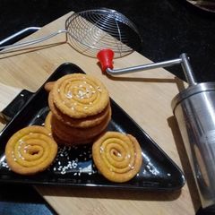A picture of Chakli/ murukku.