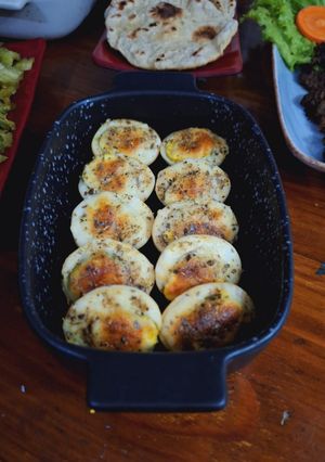 Foto resep Telur Panggang Keju 3 bahan