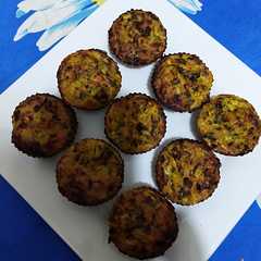 A picture of Muffins de verduras y arroz.