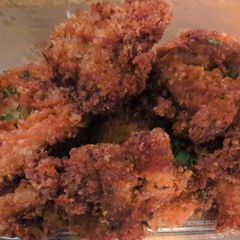A picture of Panko chicken thighs.