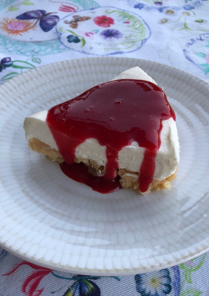 Una foto de Cheesecake helado vainilla frambuesa