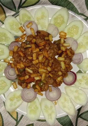 সোয়া চিলি পনির (soya chili paneer recipe in Bengali) রেসিপির প্রধান ছবি