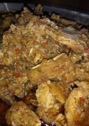 Foto resep Tulang asin jambal bumbu pedas
