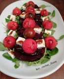 Ensalada de sandía y remolacha