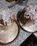 Pan dulce masa chocolale. 1 con frutas otro c/ chip de chocolate