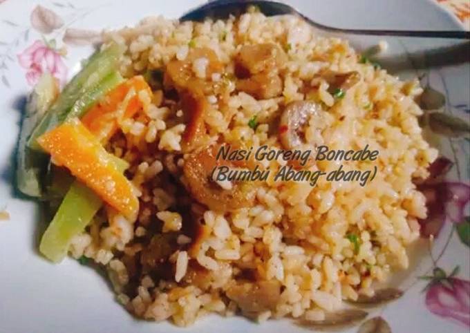 Cara Gampang mengolah Nasi Goreng Boncabe (Bumbu Abang-abang) yang Lezat