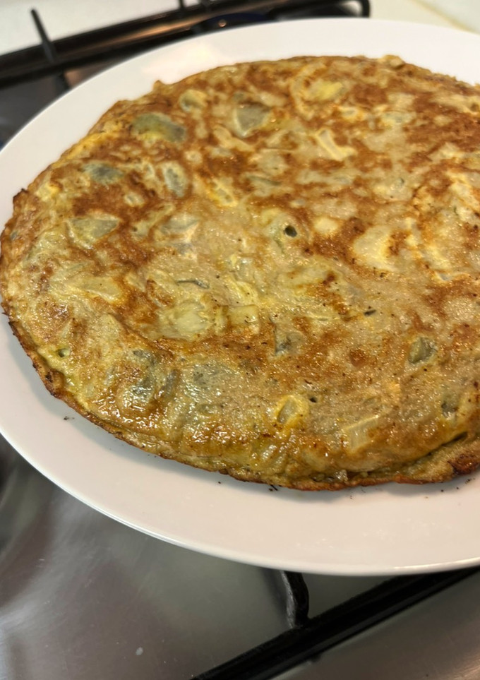 Una foto de Tortilla de alcachofas hervidas ¡descubrimiento de hoy!