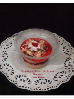 Foto resep Strawberry Cheese Cake Lumer Ekonomis