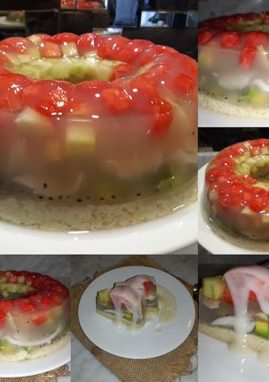 Foto resep Puding Buah kelapa muda