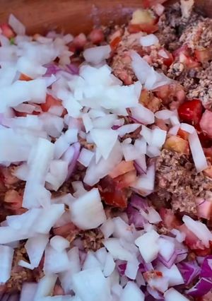 Una foto de Ceviche de sardina en lata