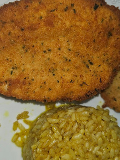 Una foto de Pollo a la milanesa