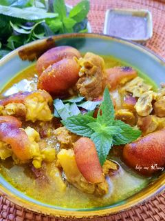 Hình của món Giò heo giả cầy.